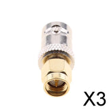 Maxbell 3xSMA Male to BNC Female Plug RF Connetor Adapter