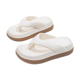 Maxbell Womens Platform Flip Flops Beach Shoes for Vacation Traveling Outdoor Indoor 36 to 37