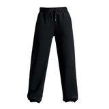 Maxbell 2xWomens Sweatpants Fleece Lining Jogger Pants Casual Harem Trouser Black L
