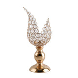 Maxbell 4x Petal Mosaic Candle Holder Table Candlestick Stand for Home Decor 2 sizes