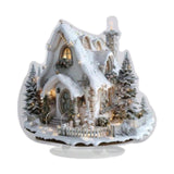 Maxbell Acrylic Decorative Sign 2D Flat Snow House Statue for Home Bedside Bookshelf