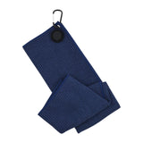 Golf Towel Gifts for Men Women Comfortable with Clip Golf Ball Cleaner Towel Dark Blue
