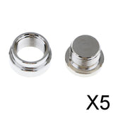 Maxbell 5xM18X1.5 O2 Oxygen Sensor Step Style Bung Port Nut Fitting w/ Plug Universal
