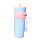 Maxbell Insulated Cup Travel Mug 710ml Sporting Water Bottle for Picnic Outdoor Home blue