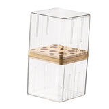 Maxbell Makeup Holder Dustproof Cover Anti Slip Desktop Organizer for Dresser Vanity for Brushes