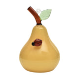 Fruit Statue Artwork Collection Glass Figurine for Housewarming Desk Cabinet Pear