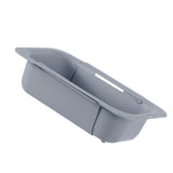 Maxbell Extendable Colander Strainer Sink Colander Strainer Basket for Fruits Dishes Light Gray XL