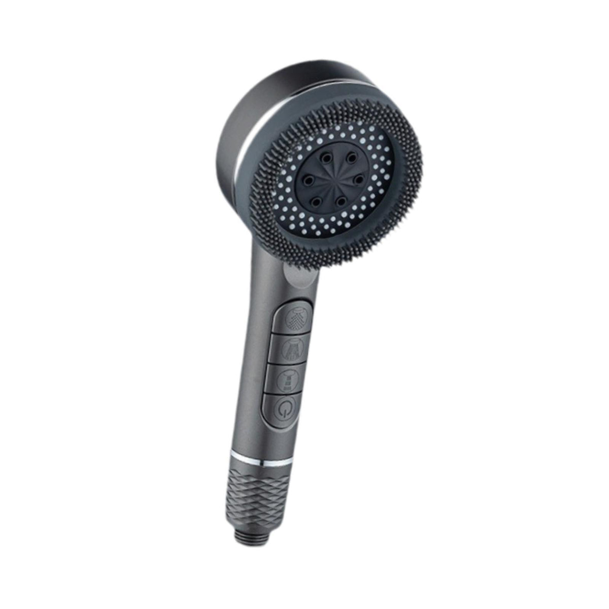 Maxbell High Pressure Showerhead with on/Off Switch for Hotel for Low Water Pressure Gray