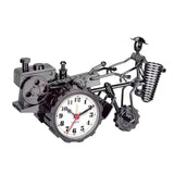 Maxbell Maxbell Rustic Desk Clock Tractor Model Dormitory Living Room for Kids Decorative Black