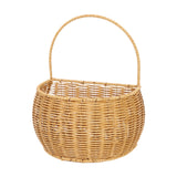 Maxbell Woven Hanging Basket Handmade Hanging Fruit Basket for Office Kitchen Closet L