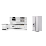 Maxbell 1/12 Scale Dollhouse Miniature Furniture Wood Deluxe Kitchen Set Decoration