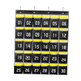 Maxbell Classroom Pocket Chart for Cellphones Storage Bag for Cabinet Bedroom Closet 30 Pockets