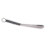 Maxbell Portable Stainless Steel Shoe Horn Handle Long Shoe Lifter Black white - Aladdin Shoppers
