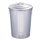 Outdoor Metal Trash Can with Seal Lid Round Large Capacity Storage Container 64L