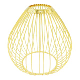 Maxbell Iron Lamp Shade Bulb Cover Office Fitting Hotel Home Pendant Light Lampshade Gold 14x14cm