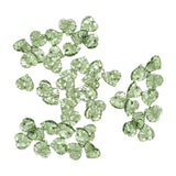 Maxbell 50Pcs Leaf Charms Decor Stylish Loose Beads for DIY Crafts Necklace Bracelet 1.5x1.4 cm Dark Green