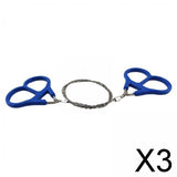 Maxbell 3xFoldable Hand Chainsaw Pocket Chainsaw Hand Saw Outdoor with Rings for Trees