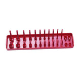 Maxbell Metric Socket Tray Rack Holder Storage Tool Organizer 0.25inch Red - Aladdin Shoppers