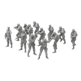 Maxbell 13 Pieces 1/72 People Figures Crafts for Diorama DIY Scene Photography Props