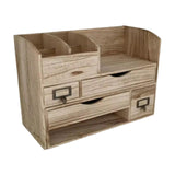 Maxbell Desk Organizer with Drawers Office Case for Sticky Notes Folders Paper Clips
