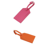 Maxbell 2 Packs PU Travel Luggage Tags Name ID Address Holder Suitcase Luggage Label