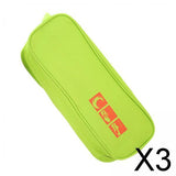 Maxbell 3xTravel Shoe Bag for Packing Oxford Fabric with Zipper Lightweight Shoe Pouch Green