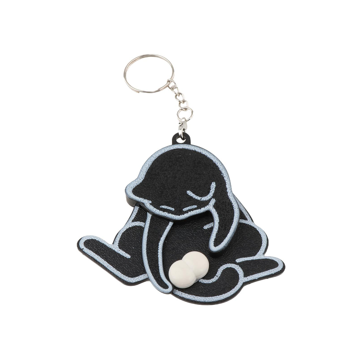 Maxbell Funny Cat Keychain Compact Interactive Keyring for Anniversary Backpack Gift black