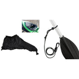 Spray Skirt Kayak Cockpit Deck Cover Sprayskirt and Paddle Leash Rod Lanyard