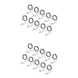 Maxbell 20pcs Ceramic Ring  Fishing Rod Guide Free Stainless Steel Frame