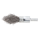 2Pcs Pen Shape Crimped Wire Brush Dia. 6mm Wire Thickness - 0.15mm and 0.3mm