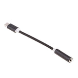 Maxbell 2 X Type C to 3.5mm Headphone Jack Adapter Converter for Moto Z / Le 2 Black