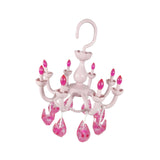 Maxbell Hanging Drying Rack Laundry Drying Rack Windproof for Baby Clothes Socks Bra Pink