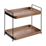 Maxbell 2 Tier Kitchen Counter Shelf Spice Jars Rack for Countertop Office Dorm Room Style B
