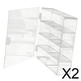 Maxbell 2x1/64 Diecast Car Display Case Protective for Collectors Alloy Car Sports Car