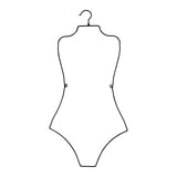Maxbell 2xSwimsuit Hanger Display Hanger Lingerie Hanger for Boutique Beachwear Adults Black
