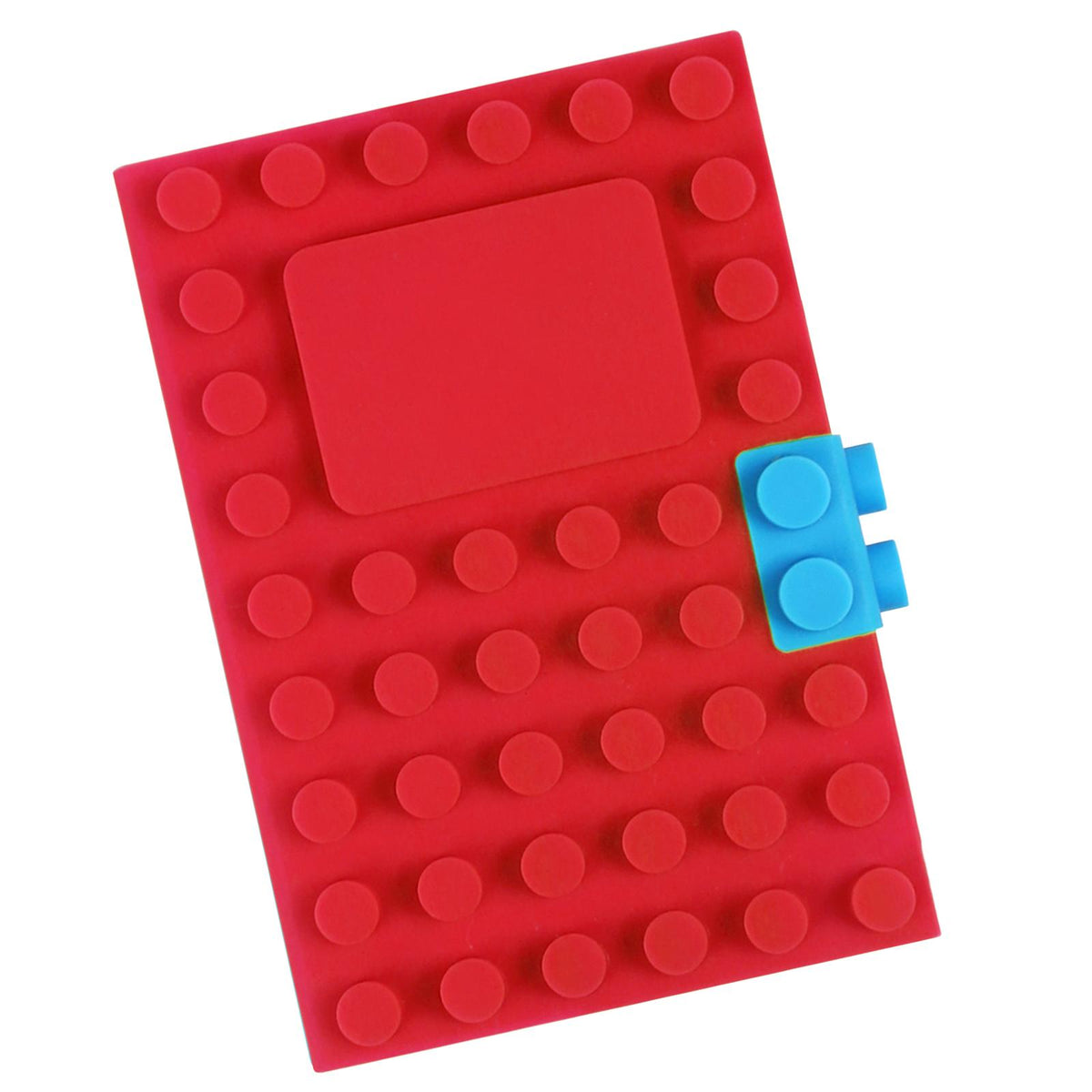 Maxbell A6 Notebook Building Block Design 100 Pages Journal for Daily Records Red