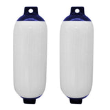 Maxbell 2pcs Marine Boat Fender Premium PVC Bumper Dock Shield Protection Blue White