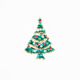 Maxbell Enamel Crystal Christmas Tree Brooch Pin Cloth Decor Xmas Jewelry Gift