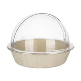 Maxbell Bread Basket with Cover Dustproof Serving Tray for Kitchen Vegetable Display White
