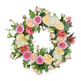 Garland for Front Door Party Spring Decorations Round 45 cm for Living Rooms