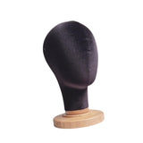 Maxbell Mannequin Head Model Sturdy Multipurpose Hat Rack for Barber Shop Home Salon Black