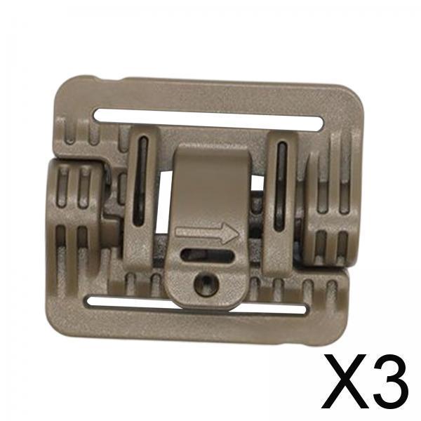 Maxbell 3xVest Quick Release Buckle Slider for Hunting Backpack Strap Belt Accessories Khaki Short