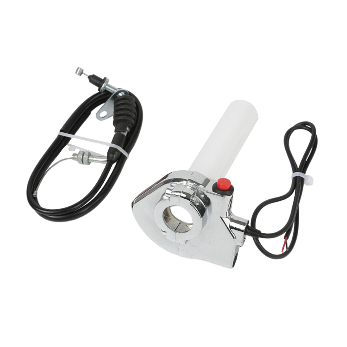 Maxbell Twist Throttle Grip Motorcycle Throttle Assembly for Motocross Scooter Silver