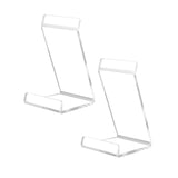 Maxbell Acrylic Vinyl Record Holder Clear Display Rack for Documents Magazines Books 2pcs