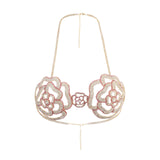 Maxbell Rhinestone Rose Body Chain Bra Creative for Fancy Dress Cosplay Celebrations