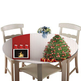 Maxbell 48'' Round Table Cover Tablecloth Oil-Proof & Waterproof Christmas Tree