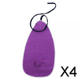Maxbell 4xLADE Cleaning Cloth aus Artificial chamois for Wind Music Instruments Purple