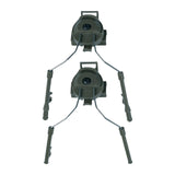 Maxbell Helmet Rail Adapter Hearing Protection for Hunting Outdoor Activities Adults Green