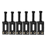 Maxbell 6x Guitar Saddles Instrument Repair Parts 35mm Replacement Easy Installation Black