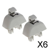 Maxbell 6x2pack Replace Auto Sun Visor Hook Bracket for Audi A6 C6 for VW Passat Polo